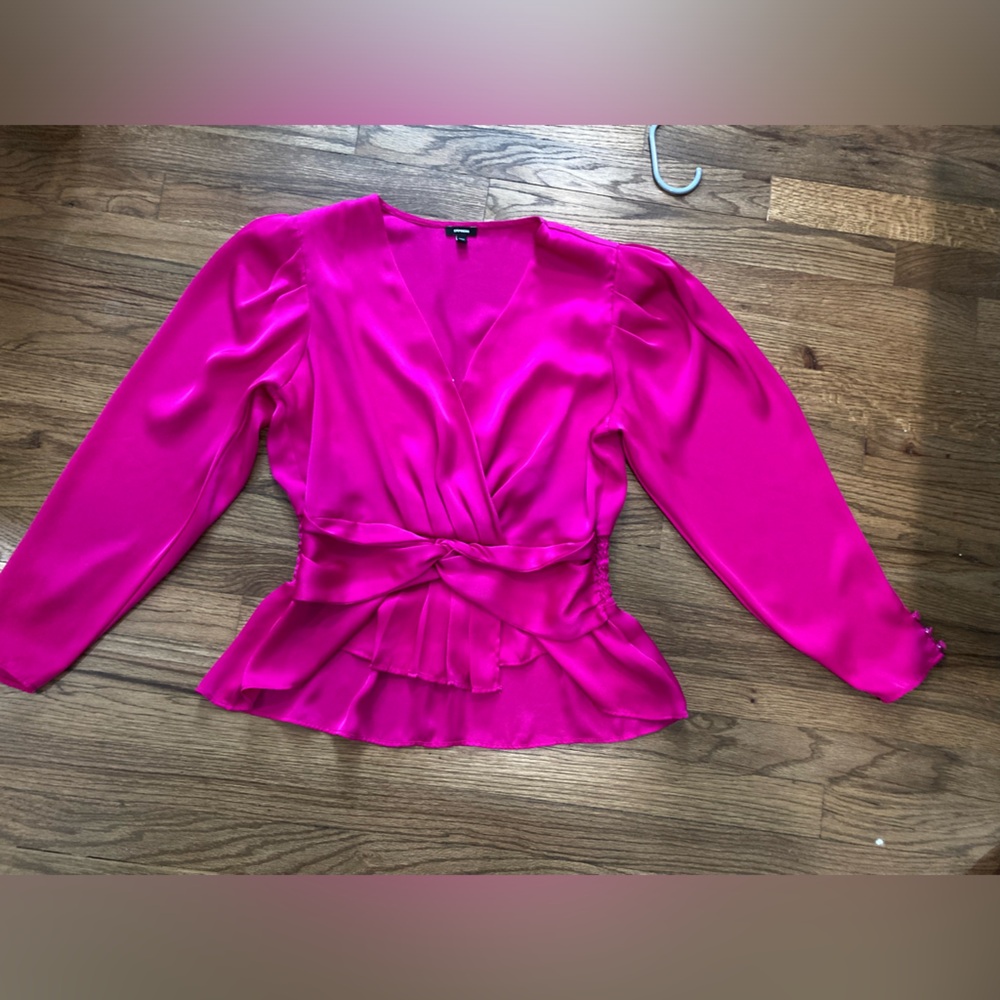 Express Pink Peplum top